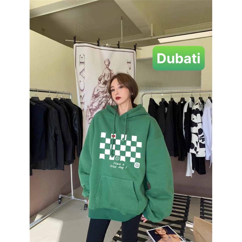 ÁO NỈ, ÁO KHOÁC HOODIE CARO NICE DAY SIÊU NGẦU NAM NỮ PHONG CÁCH HÀN QUỐC XỊN SÒ CHO MỌI CÔ GÁI - DUBATI FASHION