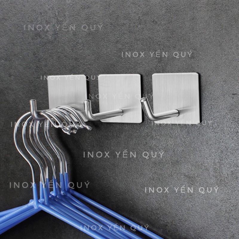 Móc inox 304 dán tường