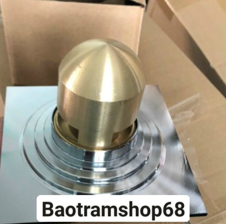 Phễu thoát sàn đúc dày nặng bằng đồng cao cấp Hố ga SIÊU THOÁT NƯỚC lắp vừa phi 60 và 90