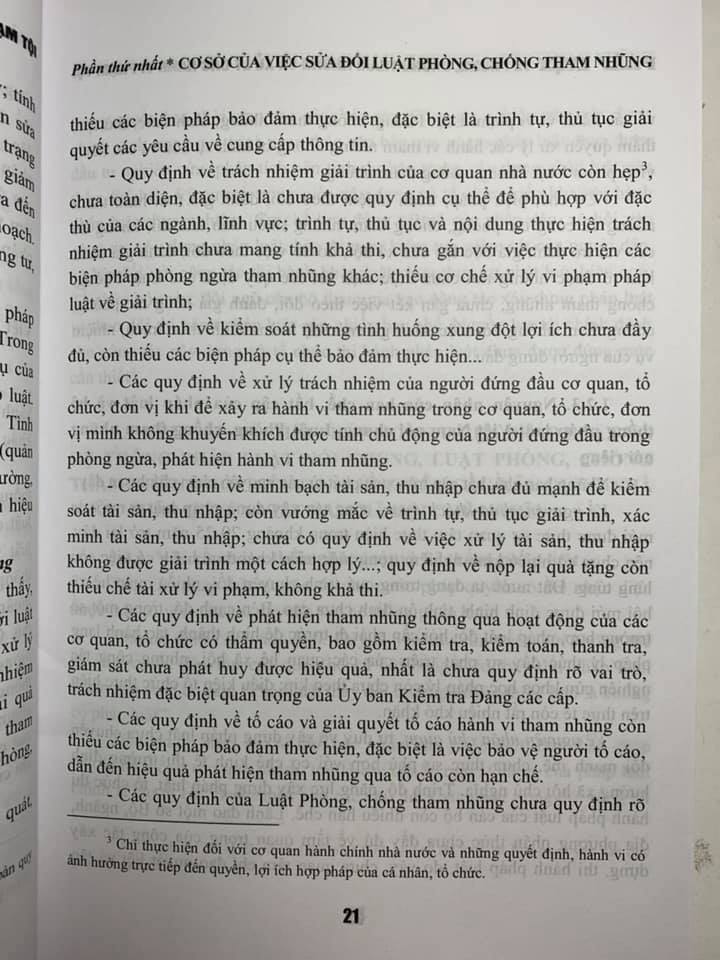 Pháp Luật về phòng, chống tham nhũng và xử lý các hành vi phạm tội