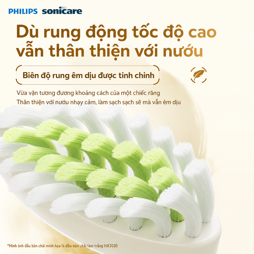 Bàn chải đánh răng điện Philips Sonicare Gentle Multi-effec Serial 3900 HX2491/01 - Hàng Chính Hãng