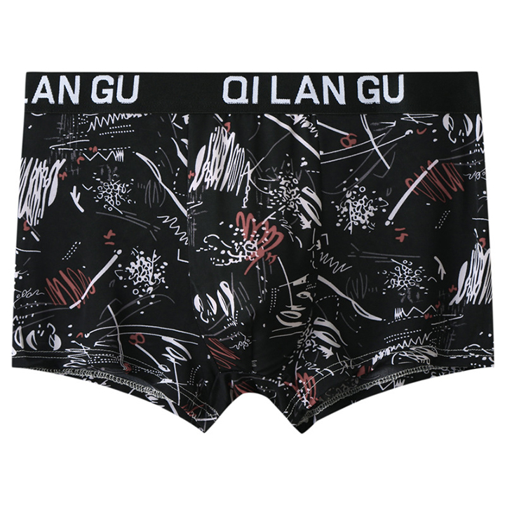 Quần Lót, Sịp Boxer Mùa Hè Vải Bằng Lụa Cao Cấp, Quần Sịp Boxer Nam Họa Tiết Độc Đáo Co Giãn 4 Chiều
