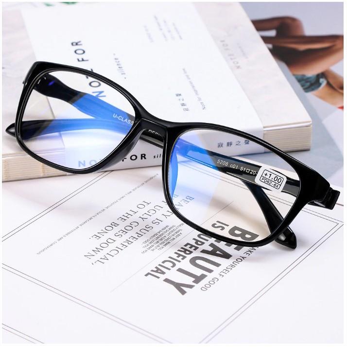 Kính lão thị viễn thị trung niên nam nữ loại I chống ánh sáng xanh và UV siêu bền và dẻo chống va đập KV149UNIQUI