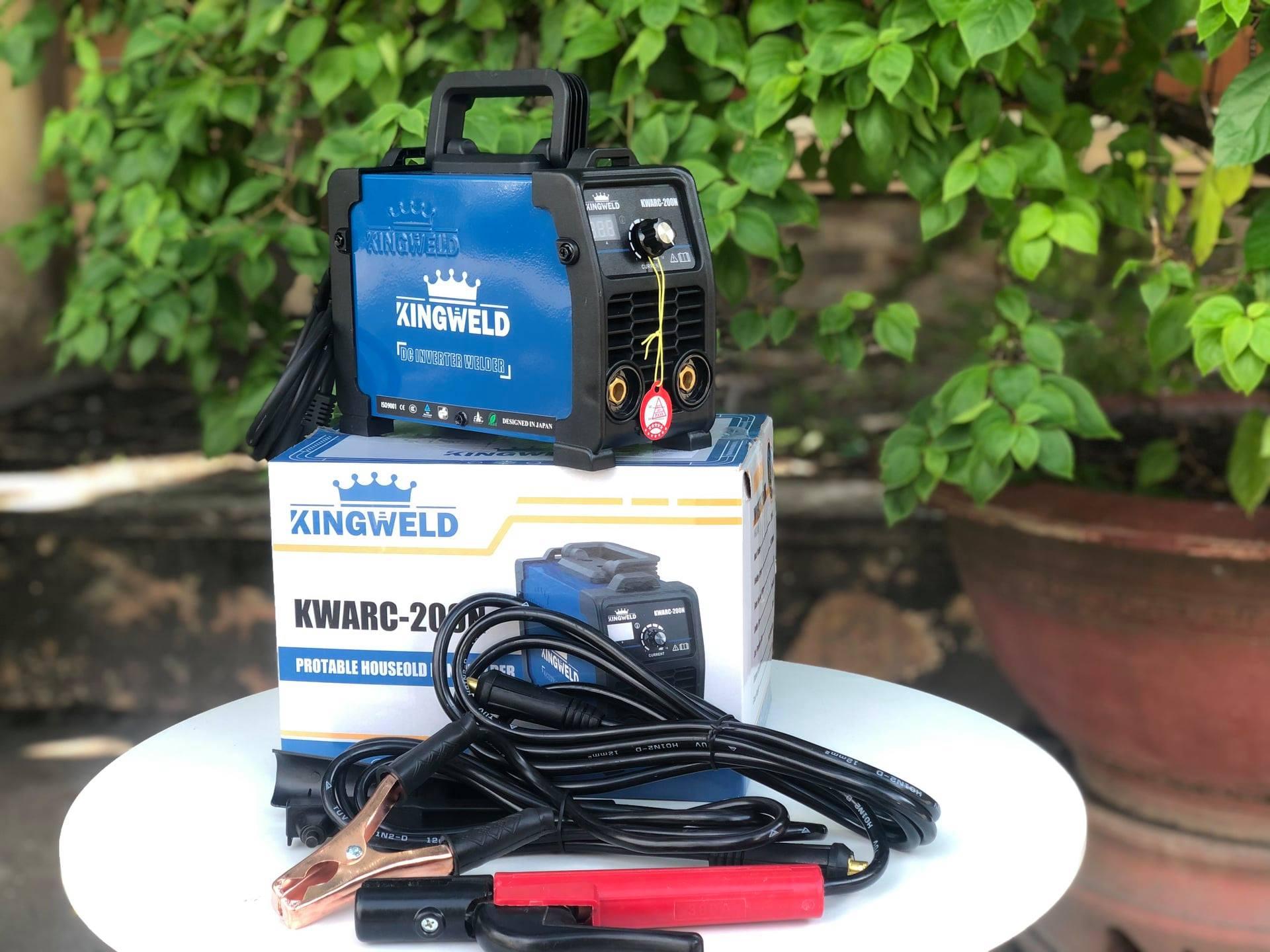 MÁY HÀN QUE MINI ĐIỆN TỬ KINGWELD KWARC-200N - HÀNG CHÍNH HÃNG