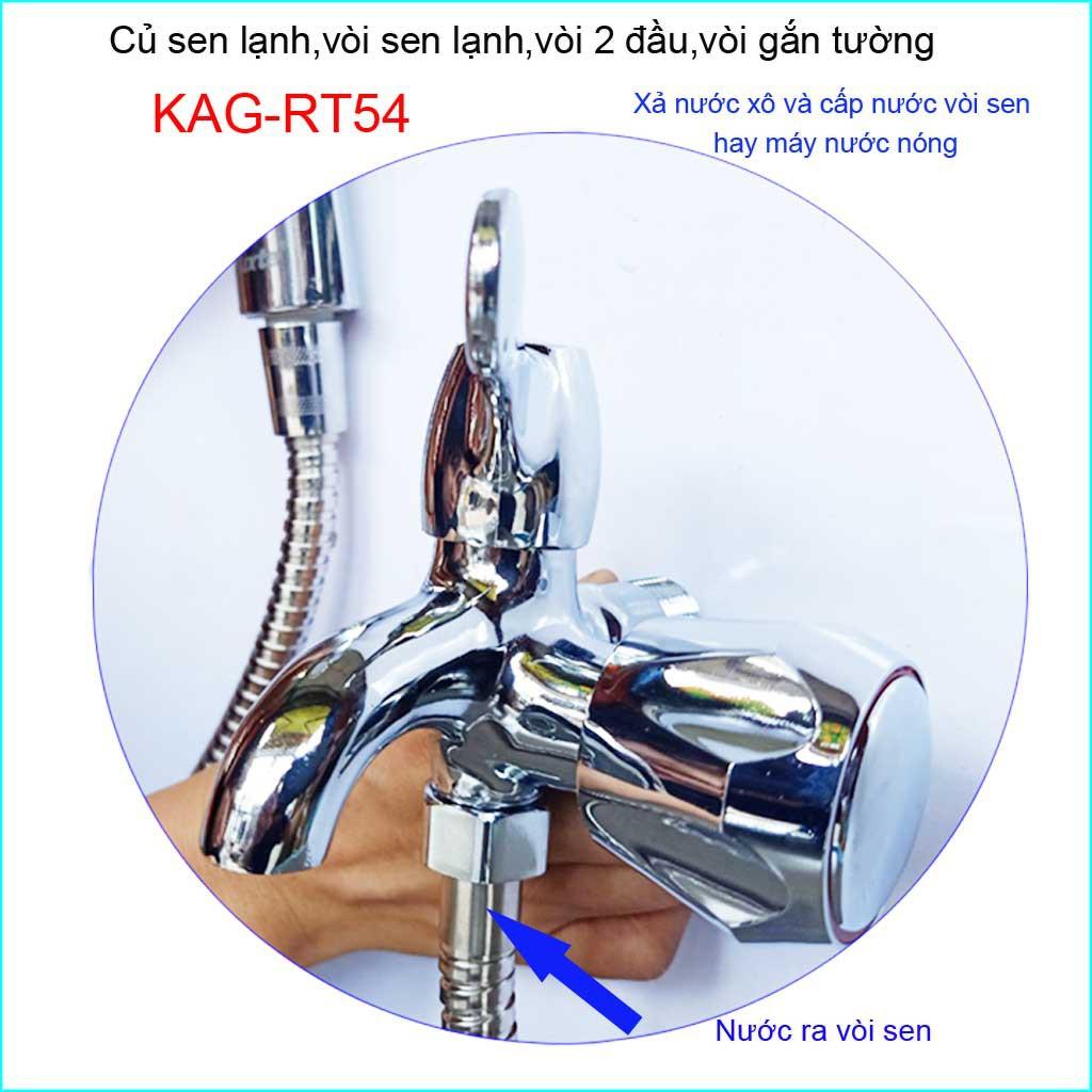 Củ sen lạnh KAG-RT54, vòi sen lạnh gắn tường, vòi tắm lạnh giá tốt nước chảy mạnh