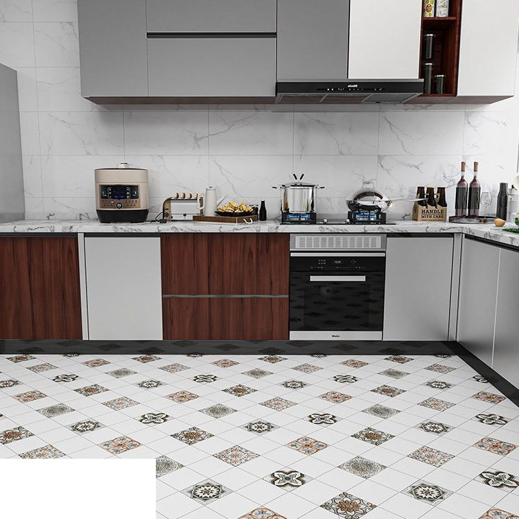 CUỘN 3 mét decal giấy dán nền dán sàn nhà Ô GẠCH HS2005 KHỔ 60CM KEO SẴN