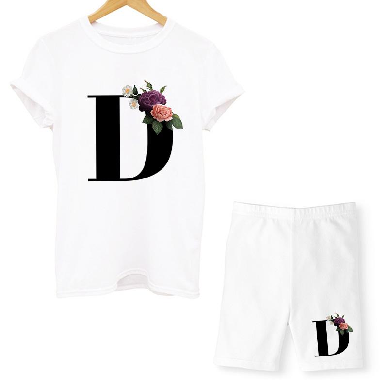 Phụ Nữ Hai Piec Bộ Chữ T Áo Và Quần Short Bộ Mùa Hè Nữ Tay Ngắn Cổ Tròn Áo Quần Jogger Biker Quần Short Bộ Trang Phục Gợi Cảm dành Cho Người Phụ Nữ