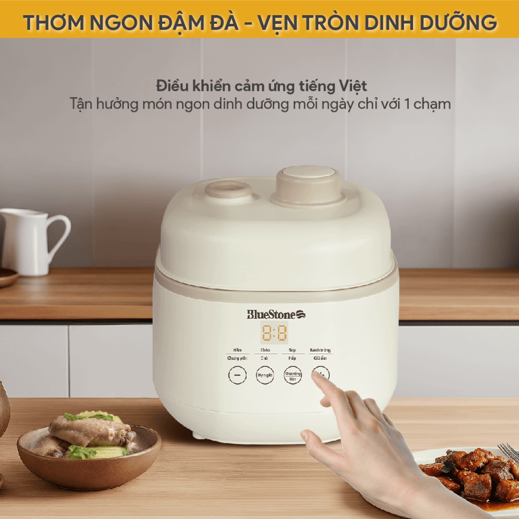 Nồi Nấu Chậm BlueStone SCB-6119 1 Lít 200W - Hàng Chính Hãng