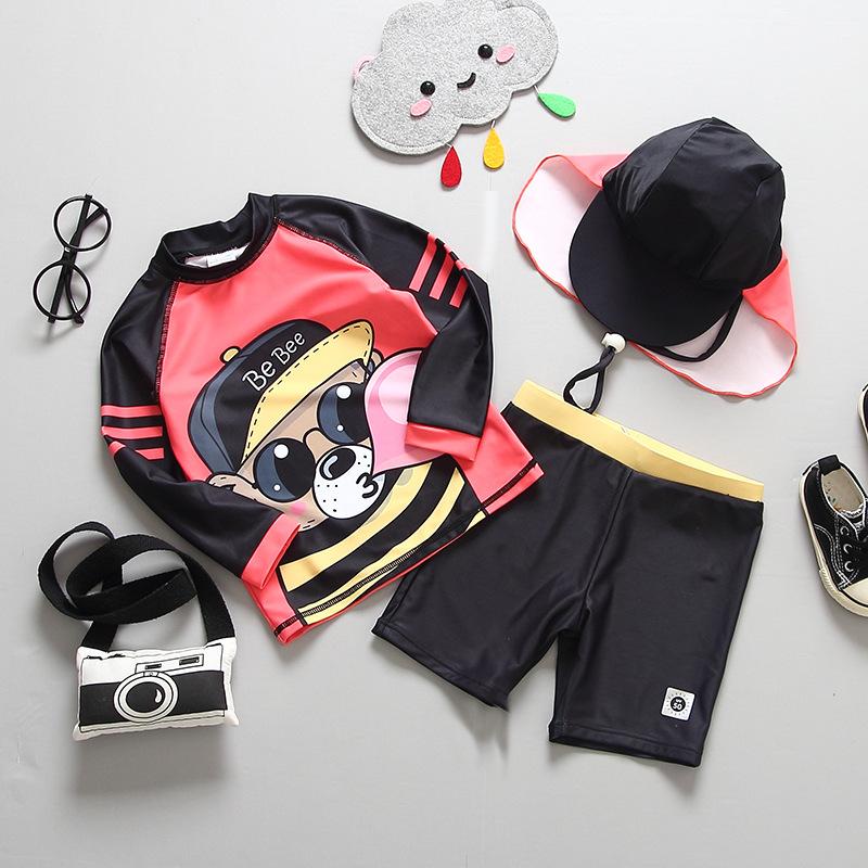 Đồ Bơi Trẻ Em Chống Tia UV Nàng Tiên Cá Kỳ Lân In Cô Gái Đồ Bơi 3 Mảnh Tay Dài Áo Tắm Cho Bé Gái Bơi Trẻ Em phù Hợp Với