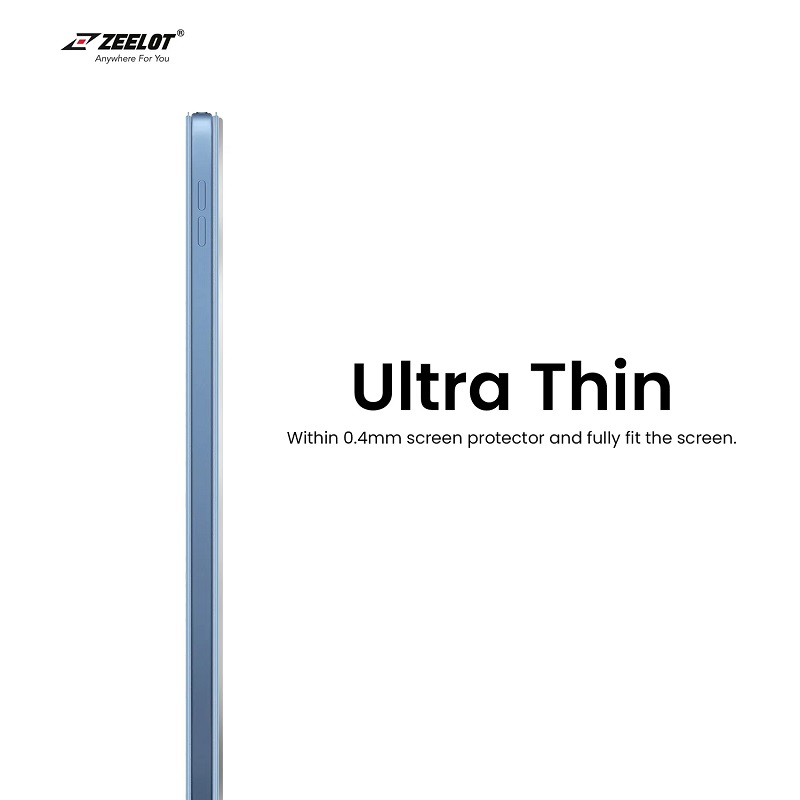 DÁN CƯỜNG LỰC DÀNH CHO IPAD 10.9" 10TH GEN ZEELOT SOLIDSLEEK 2.5D - Hàng Chính Hãng