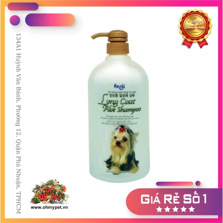 Sữa tắm dưỡng lông cho chó lông dài Forcan Hàn Quốc chai 750ml