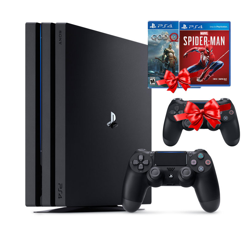 Máy chơi game Sony Ps4 Pro 1T tặng 01 tay cầm +2 game siêu chất - Hàng Nhập Khẩu