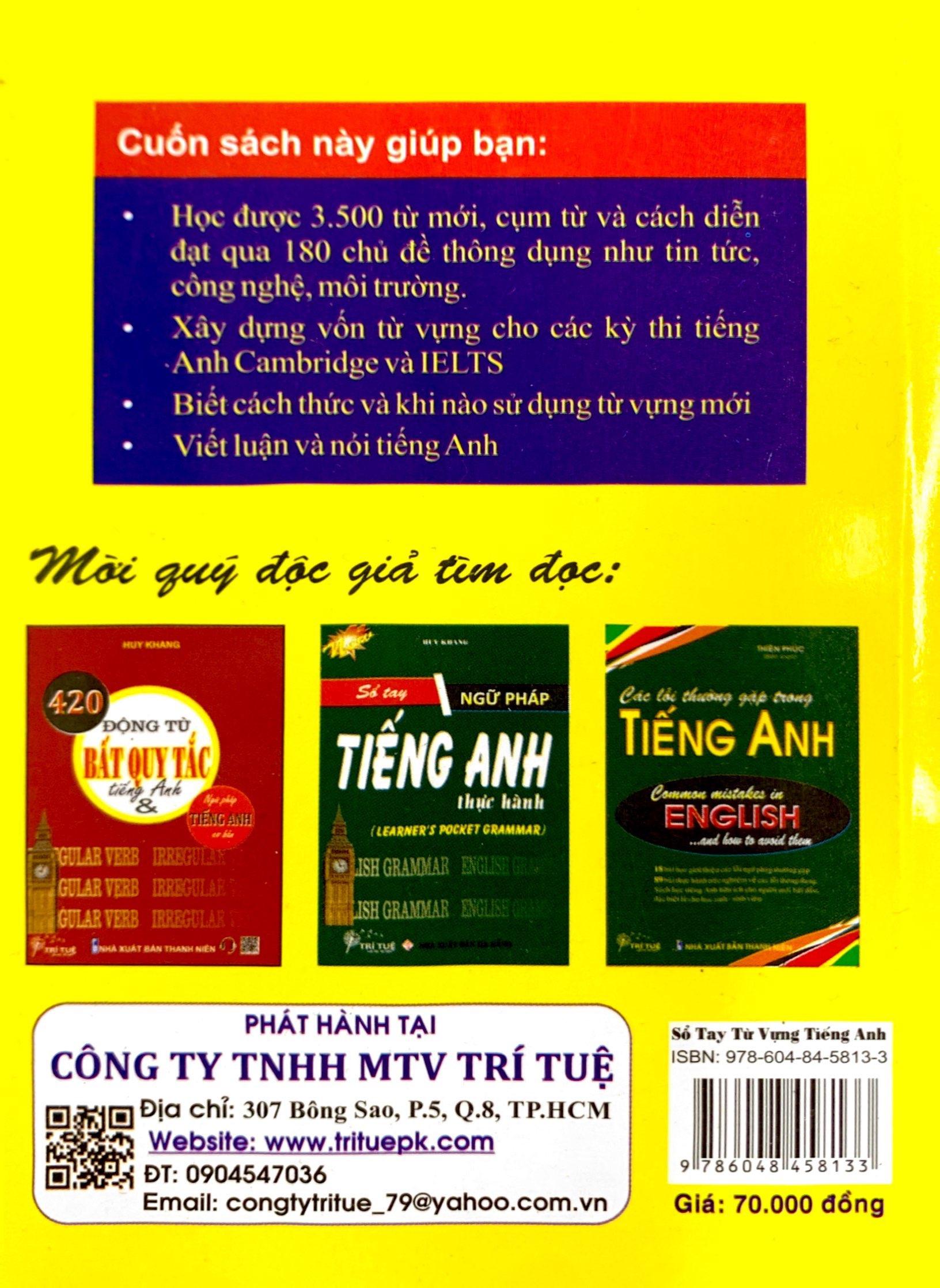 Sổ Tay Từ Vựng Tiếng Anh Thực Hành