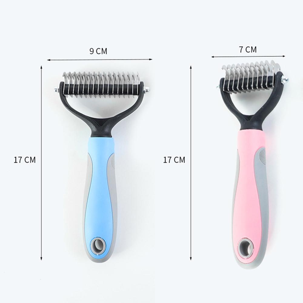 Lược Gỡ Rối Lông Cao Cấp 2 Mặt Cho Thú Cưng Chó Mèo