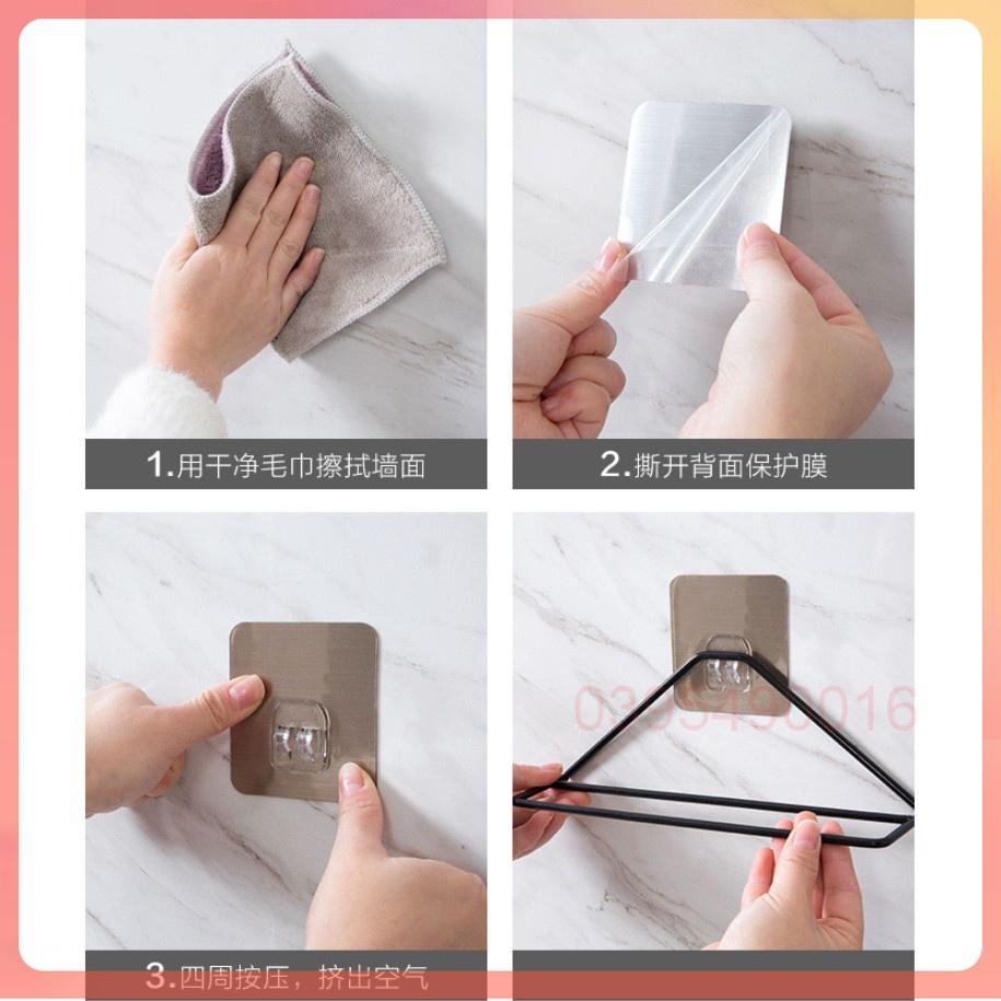 Giá tam giác treo dép nhà tắm hoặc dép đi trong nhà tiện lợi gọn gàng ĐA NĂNG CHỊU LỰC TỐT, siêu dính không cần khoan...