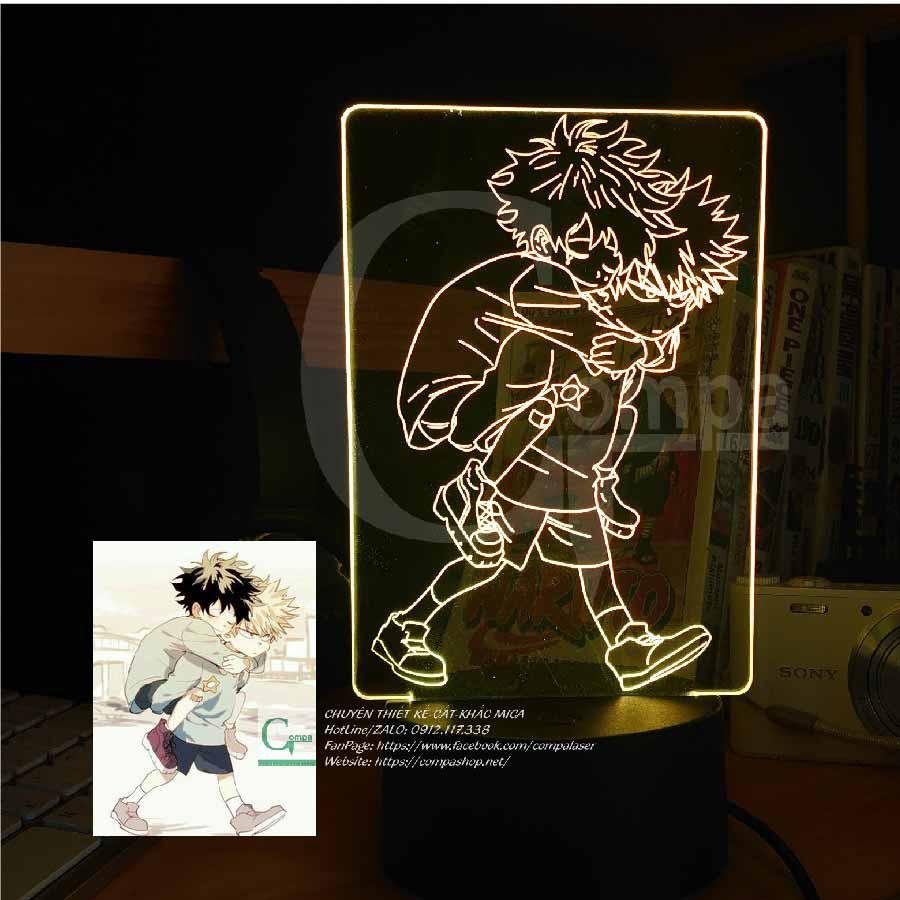 Đèn Ngủ My Hero Academia Izuku Midoriya x Bakugo Katsuki Type 01 AMHA9902 16 MÀU TÙY CHỈNH