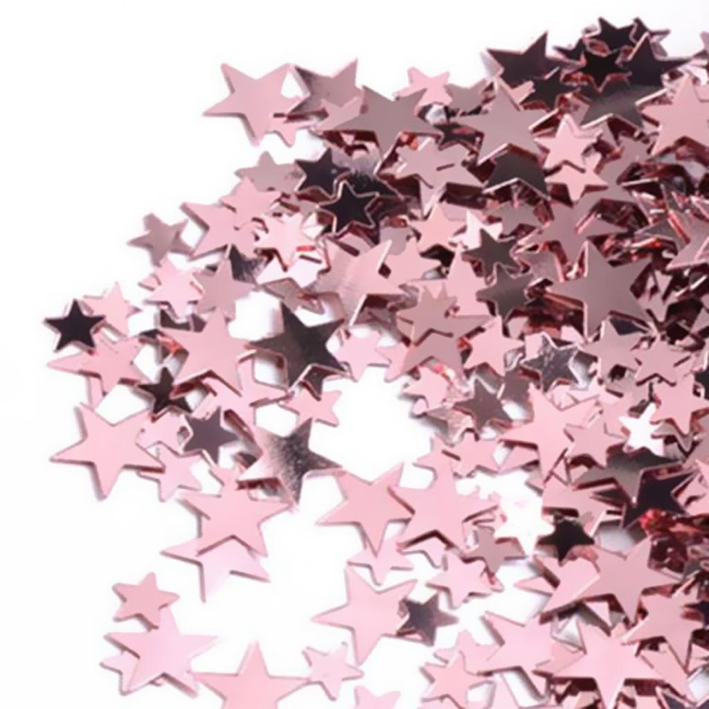 6mm+10mm Mixed Scatters Pentagram Confetti for Wedding Table Decor