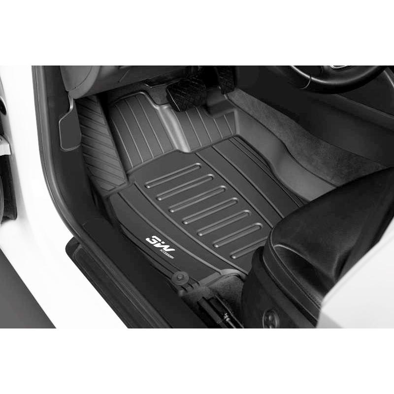 Thảm lót sàn Audi new Q3 2018- đến nay Nhãn hiệu Macsim 3W chất liệu nhựa TPE đúc khuôn cao cấp - màu đen