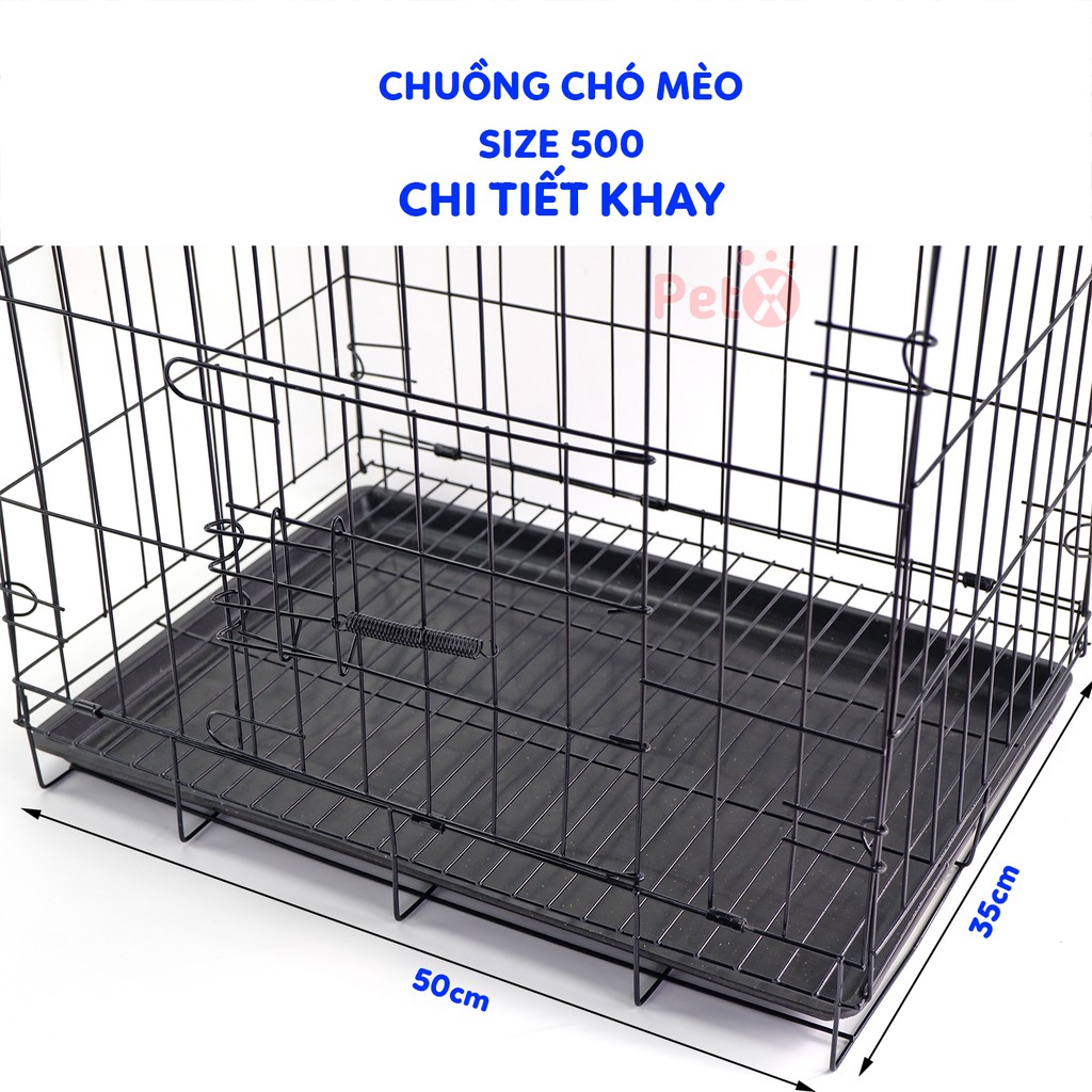 [TẶNG KHAY ] Chuồng Thú Cưng Gấp Gọn, Chuồng Chó Mèo Sơn Tĩnh Điện