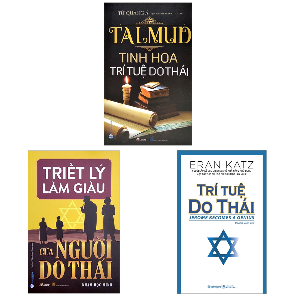 Combo Triết Lý Làm Giàu Của Người Do Thái + Trí Tuệ Do Thái + TalMud - Tinh Hoa Trí Tuệ Do Thái