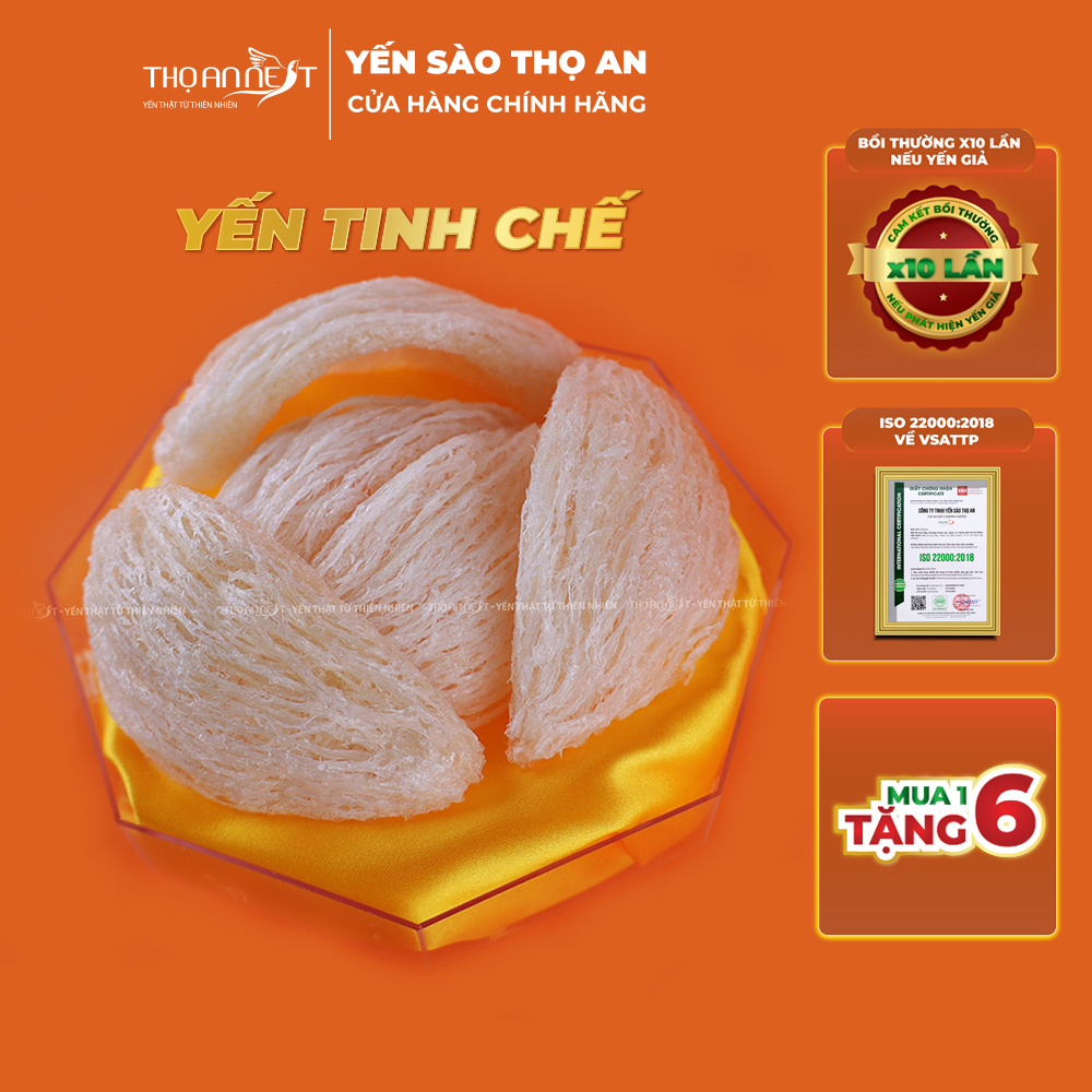 Tổ yến sào tinh chế sạch lông, không độn tạp chất THỌ AN NEST set 50gr