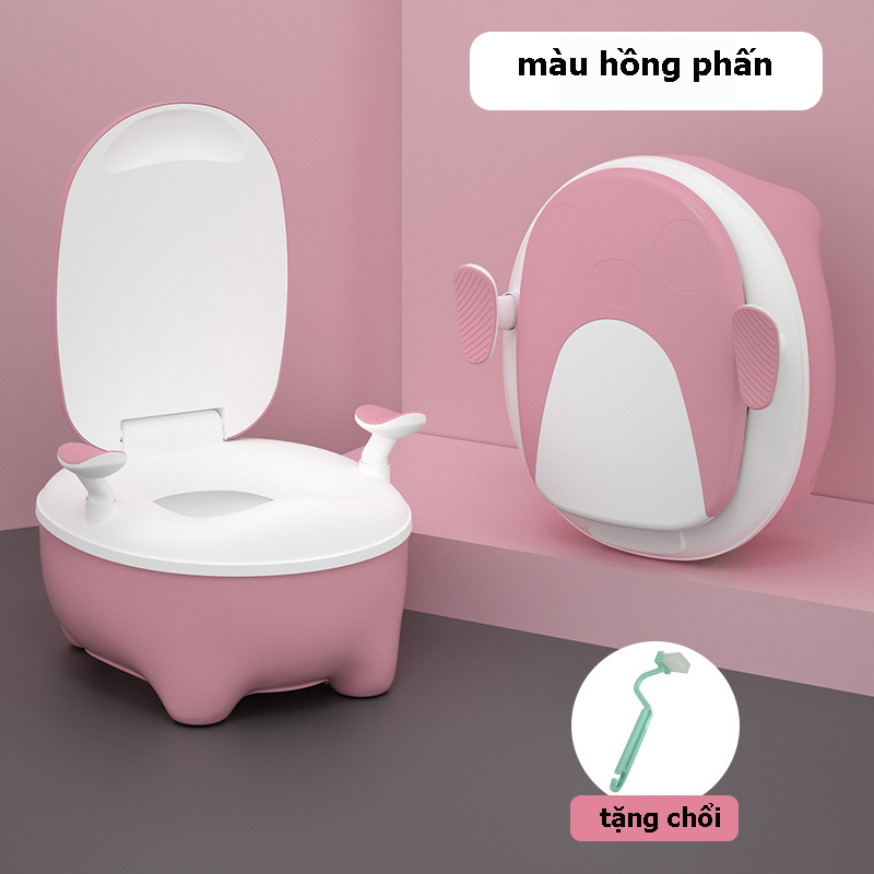 Bô Vệ Sinh Cho Bé Hình Thú Siêu Đáng Yêu - Có 3 Màu Nổi Bật - Chất Liệu Nhựa PP An Toàn Cho Sức Khỏe - Thiết Kế Có Tựa Lưng, Tay Cầm Chắc Chắn, Bền, Đẹp - Hàng Cao Cấp