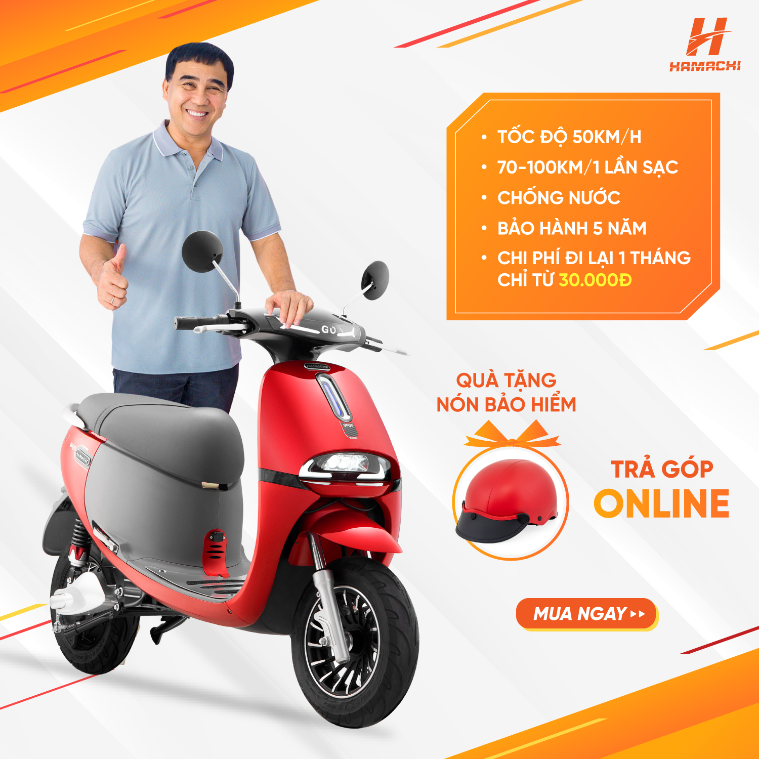 Xe máy điện Hamachi Gogo