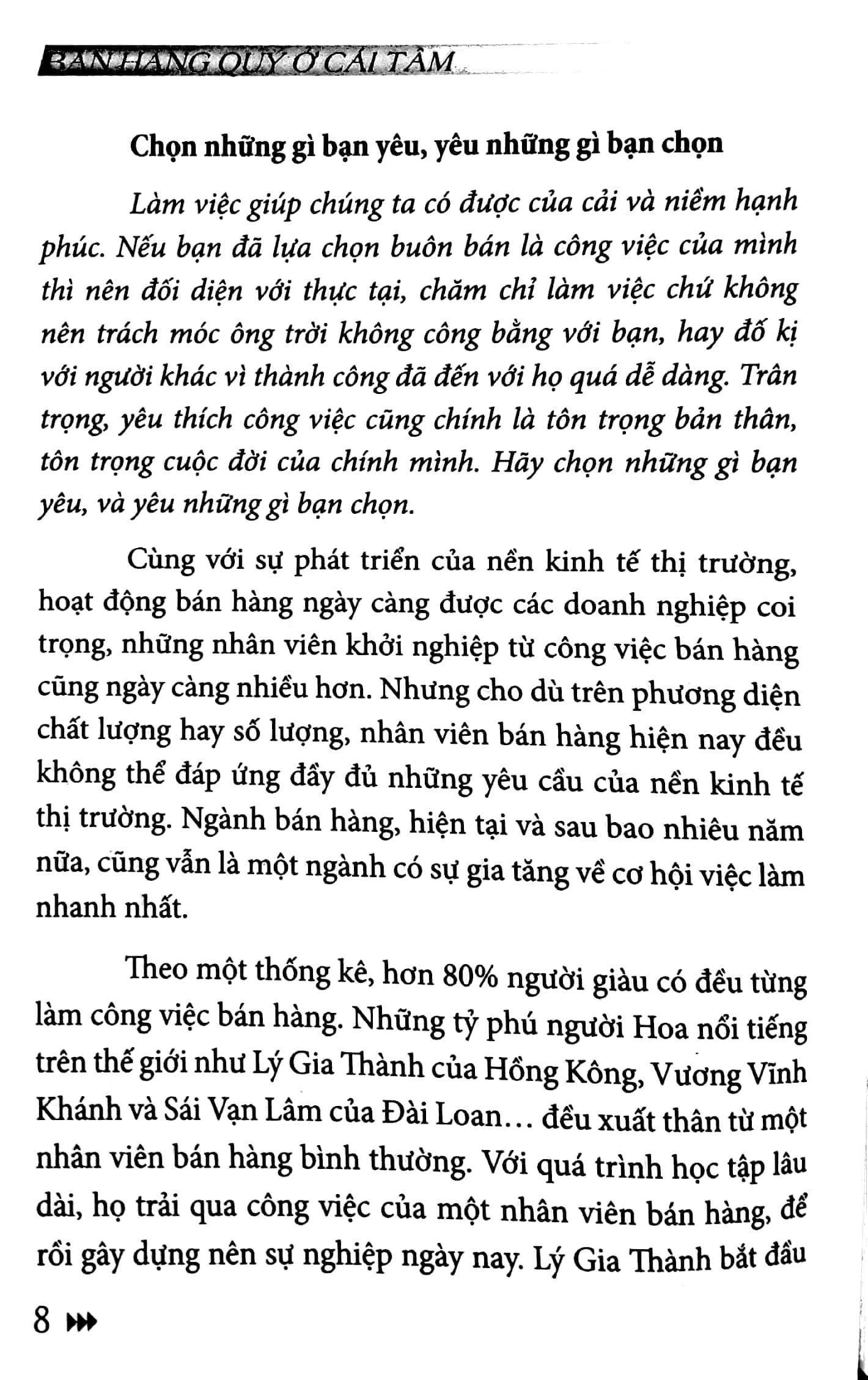 Bán Hàng Quý Ở Cái Tâm