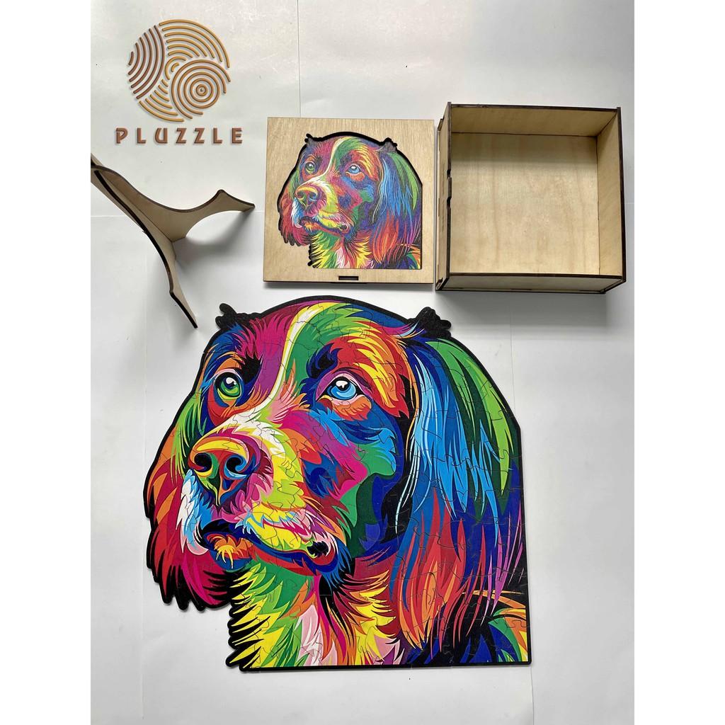 PLUZZLE Bộ xếp hình gỗ thông minh puzzle đồ chơi ghép hình - Con Chó - PZ044