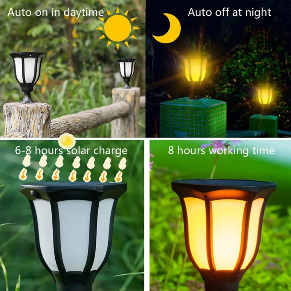 Đèn năng lượng mặt trời treo tường/cắm đất 23 Lumen JG-Flame cảm biến CDR