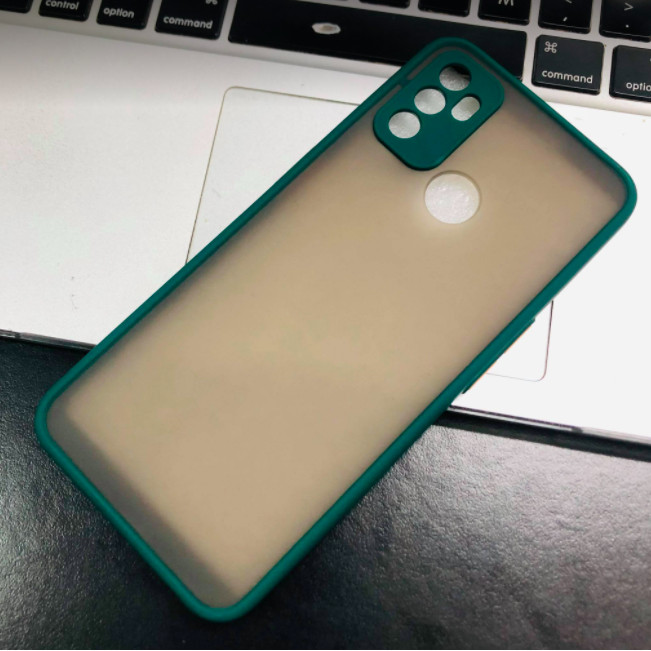 Ốp lưng trong nhám viền Shield Matte Color bảo vệ camera cho OPPO A53