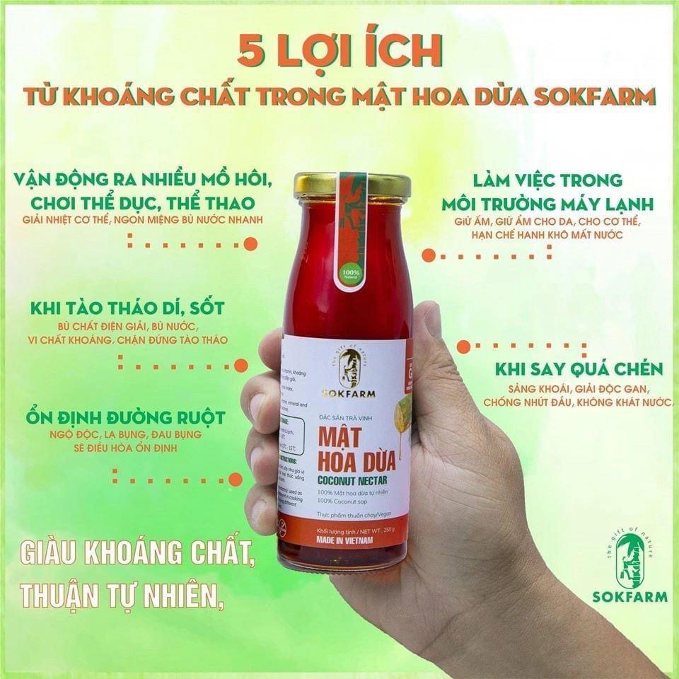 COMBO 2 CHAI MẬT HOA DỪA - SOKFRAM- 500ml - 100% MẬT HOA DỪA NGUYÊN CHẤT