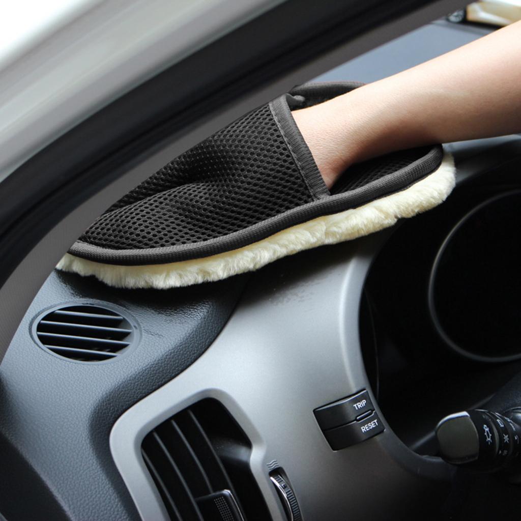Car Motorcycle Wash Mitt Glove Super Soft Valeting Detailing Cleaning