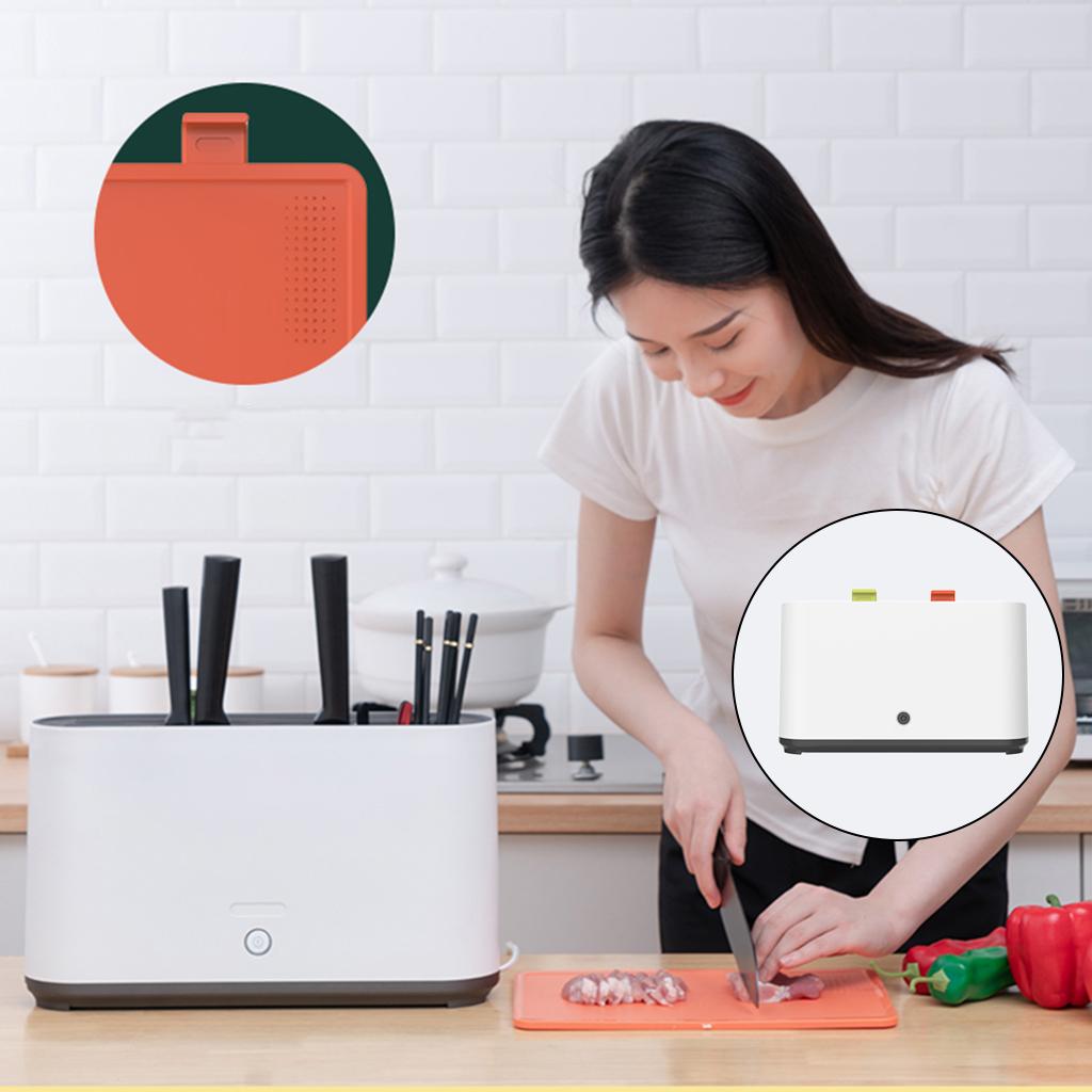 Kitchen UVC Sterilizing Disinfection Machine USB Charging Multi-function Kitchen  Holder Organizer Drying Rack