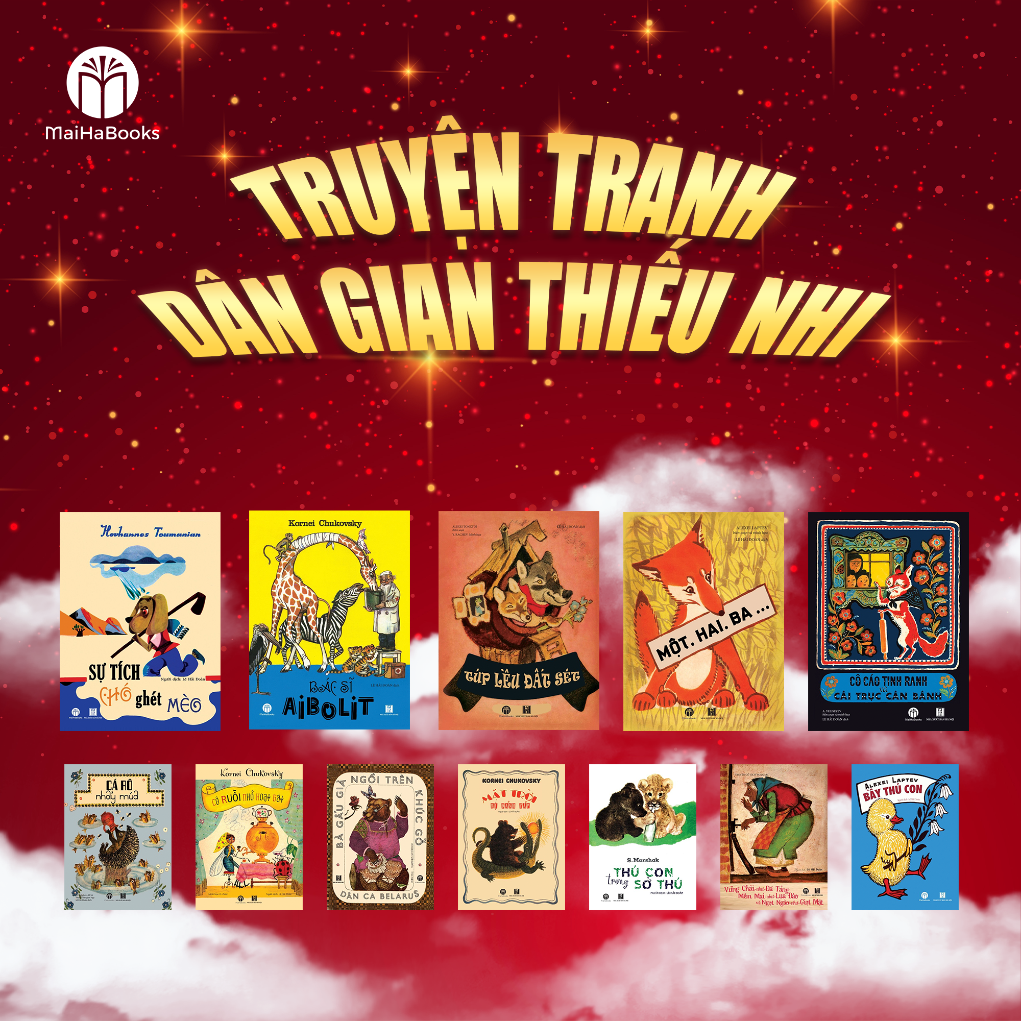[Giải cứu sách] BỘ SÁCH THIẾU NHI DÂN GIAN NGA 12 CUỐN – Mai Hà Books
