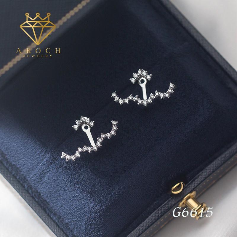 Khuyên tai bạc Ý s925 hình đám mây G6615- AROCH Jewelry