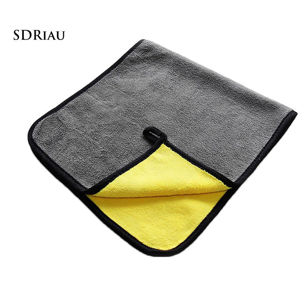 Khăn Lau Xe Hai Mặt Vải Nhung San Hô 30x60cm