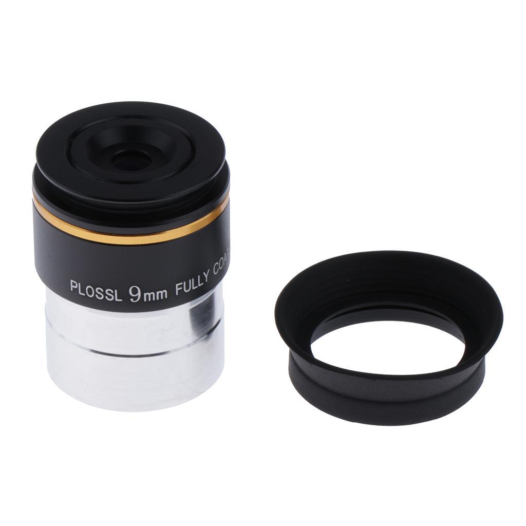 1.25" 9mm Plossl PL Eyepiece Fully Coated Lens for Astronomical Telescope 50mm