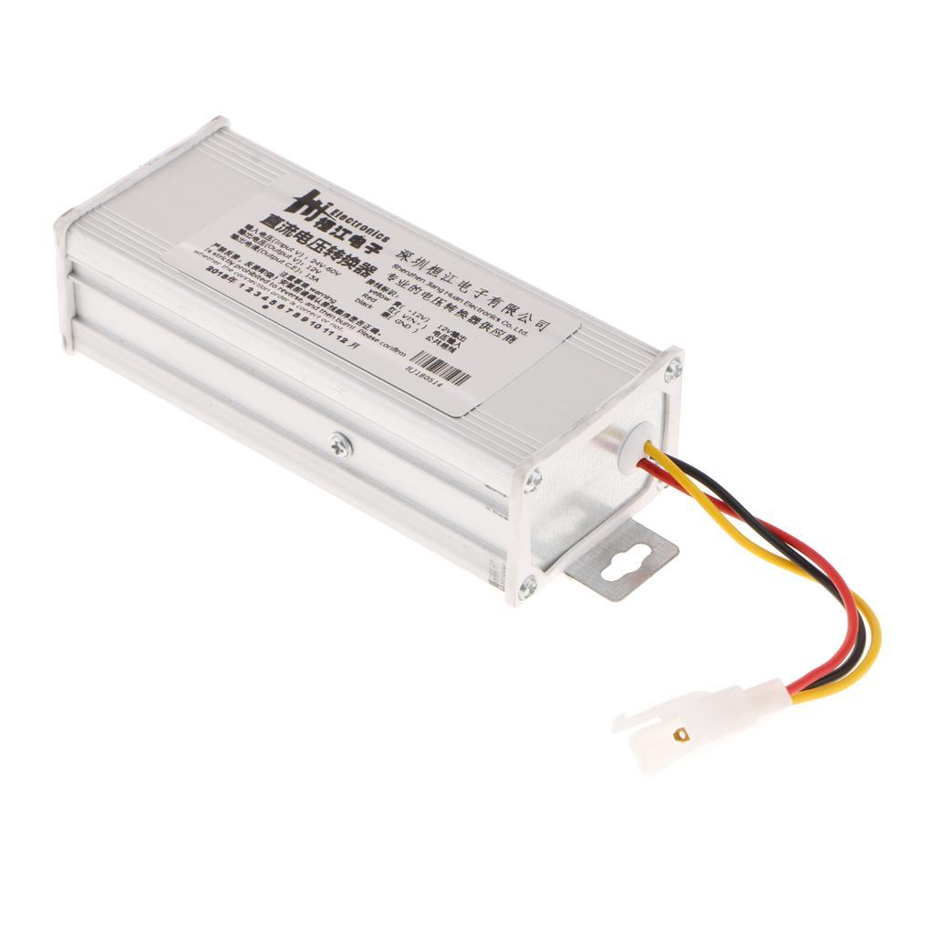 Premium Electric Car 15A DC 24V-60V to 12V Power Inverter Converter Adapter
