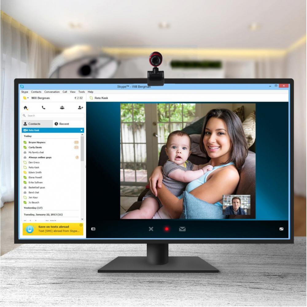 Webcam HD 1024x768p Web Camera, USB PC Computer Webcam with Microphone, Laptop Desktop Full HD Camera Video Webcam for Recording, Calling,Conferencing