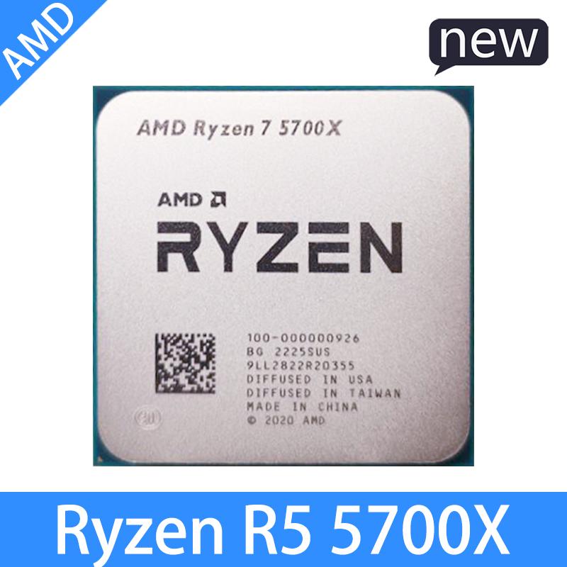 AMD Ryzen 7 5700X MỚI R7 5700X 3,4 GHz Eight-core 16-sợi CPU Bộ xử lý 7NM L3 = 32M 100-000000926 Ổ cắm AM4 Không có quạt