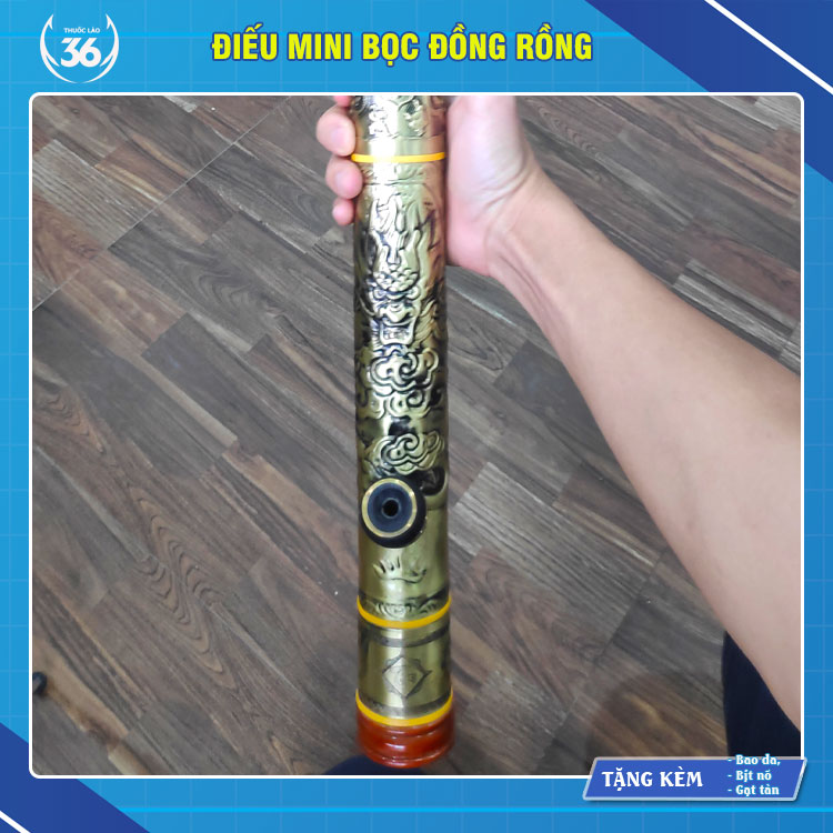 Điếu Mini Bọc Đồng Rồng