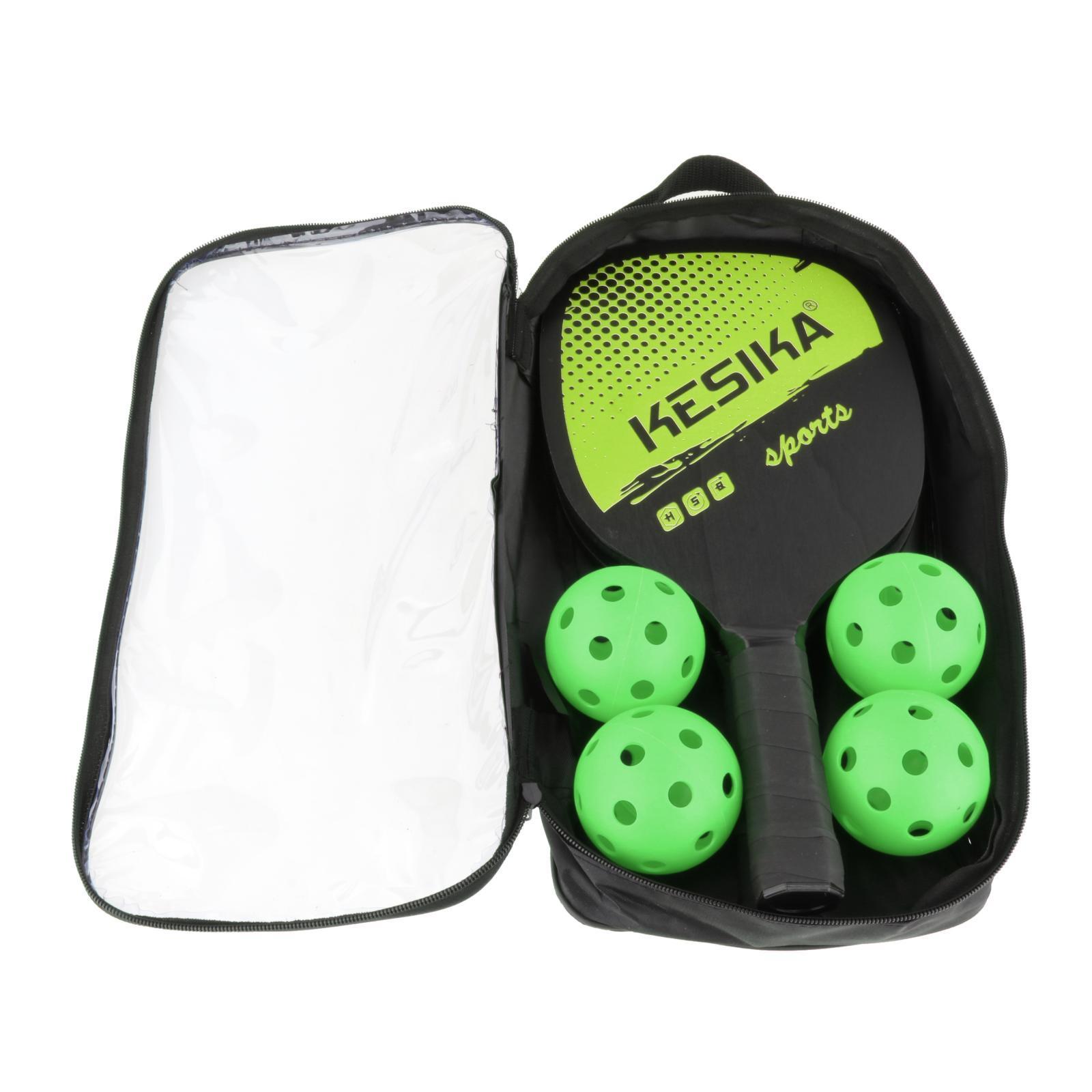 Professional Pickleball Paddles Comfort Grip with 4 Balls + Jump Rope