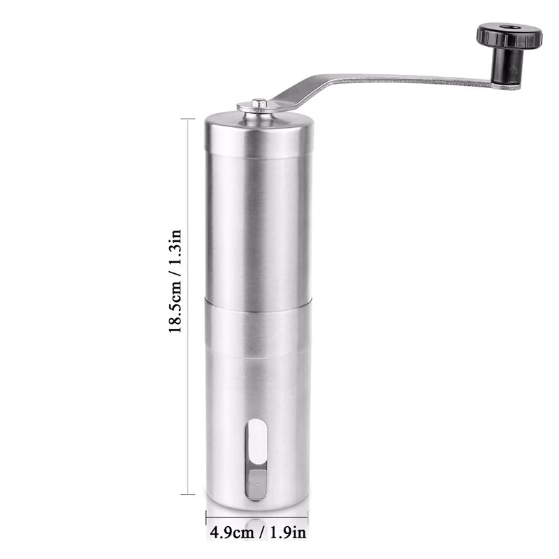 Máy Xay Cafe Mini Cầm Tay Bằng Thép Không Gỉ - Hàng Nhập Khẩu