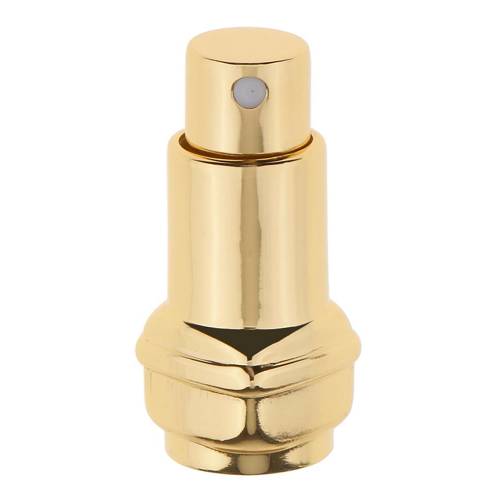 Gold Travel Size Refillable Empty Perfume Atomizer Spray Bottles 12ml 2pcs