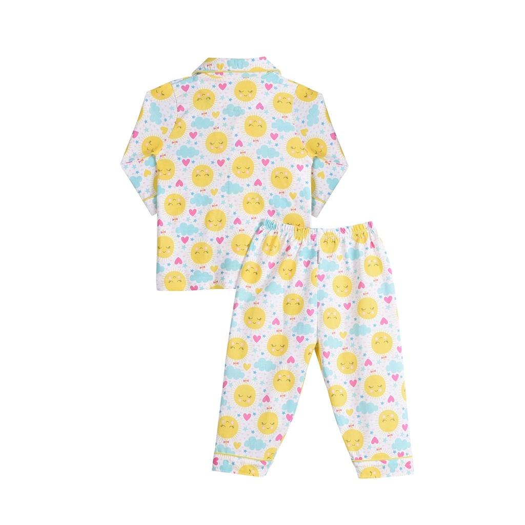 Size bé 6-35kg Pyjamas bé gái tay dài Hello B&amp;B - Hello BB họa tiết in ngẫu nhiên | ShopHelloBB