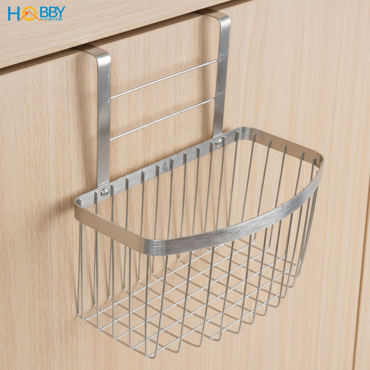 Kệ đựng chai lọ gia vị gắn cánh tủ bếp inox 304 Hobby home decor TB5