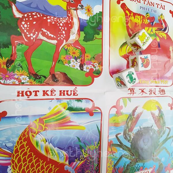 Bộ trò chơi bầu cua giấy loại đẹp vui nhộn và giải trí