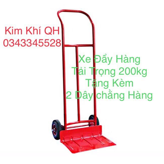 Xe đẩy hàng 2 bánh tải trọng 200kg siêu bền- Hàng dầy dặn chắc chắn