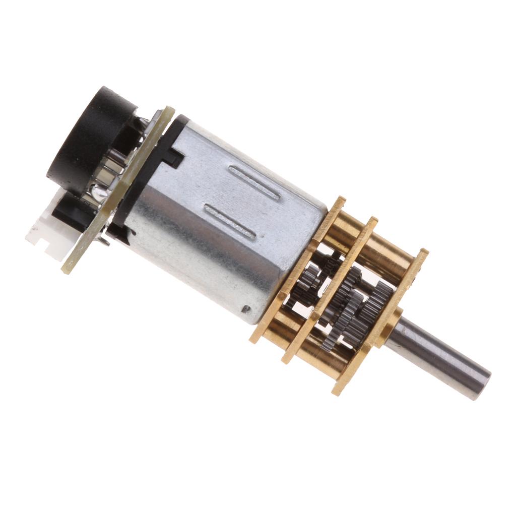 DC 12V Micro Gear Motor Speed Reduction Motor with Gearbox Coder 78-3000RPM